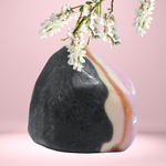 RIMURIMU Handmade Natural Charcoal Lavender Gemstone Soap - 150 gms
