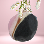 RIMURIMU Handmade Natural Charcoal Lavender Gemstone Soap - 150 gms