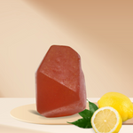 RIMURIMU Handmade Natural Lemon Gemstone Soap - 85 gms