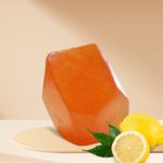 RIMURIMU Handmade Natural Lemon Gemstone Soap - 85 gms