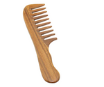 Green Sandalwood Wide Tooth Comb (Coarse Tooth) For Women