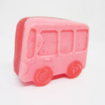 RIMURIMU Handmade Kids Pink School Bus Natural Soap