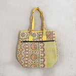 Hand Embroidered Ethnic Shoulder bag | Bohemian bag - Multicolored embroidery patches - 05