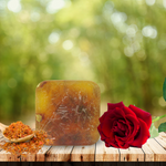 RIMURIMU Handmade Natural Rose & Sandalwood Powder Designer Bath Soap