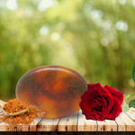 RIMURIMU Handmade Natural Rose & Sandalwood Powder Designer Bath Soap