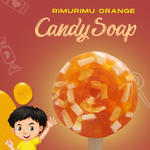 RIMURIMU Handmade Kids Orange Candy Natural Soap