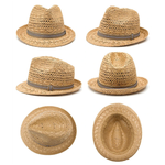 Handmade woven retro sun hat - Beige - KIDS