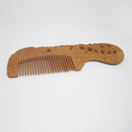 Natural Peach Wood comb (Vintage Tree Root Handle)