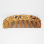 Natural Peach Wood comb (Vintage Leaf Series)