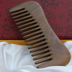 Natural Golden sandalwood Comb - Wide Tooth