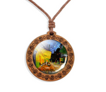 Wooden Necklace - Cabochon Jewelry - 6