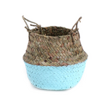 Seagrass Straw Baskets - SEA GREEN