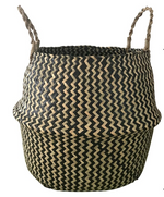 Foldable Handmade Rattan Woven Flower Seagrass Storage Basket