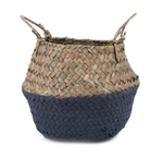 Seagrass Straw Baskets - BLACK