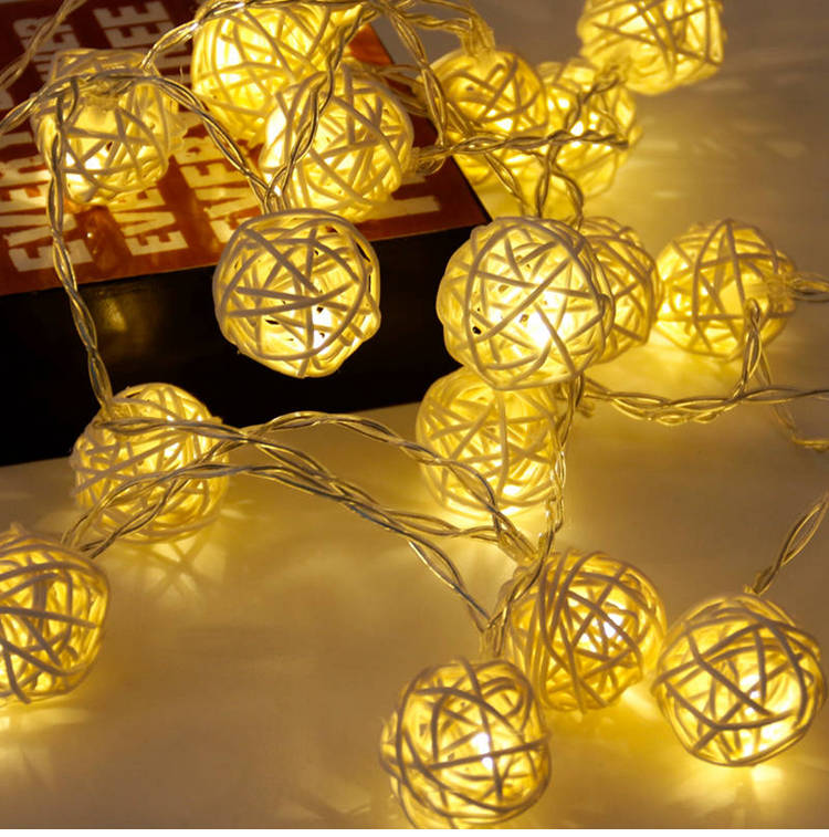 LED String Fairy Christmas Lights (made of Rattan)