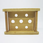 Natural Bamboo Soap Container - Cradle Dots