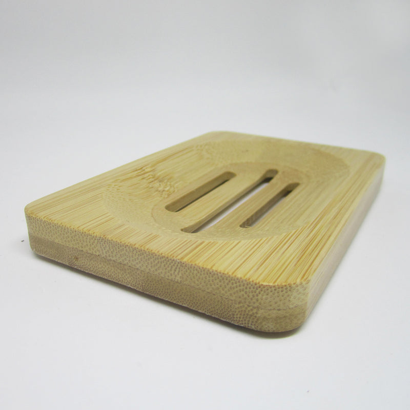 Natural Bamboo Soap Rectangle - Classic Oval Cavity