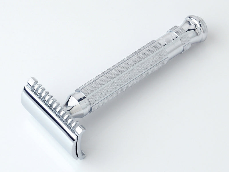 Pearl Shaving Double Edge Safety Razor  (Close comb + Open Comb, Chrome)