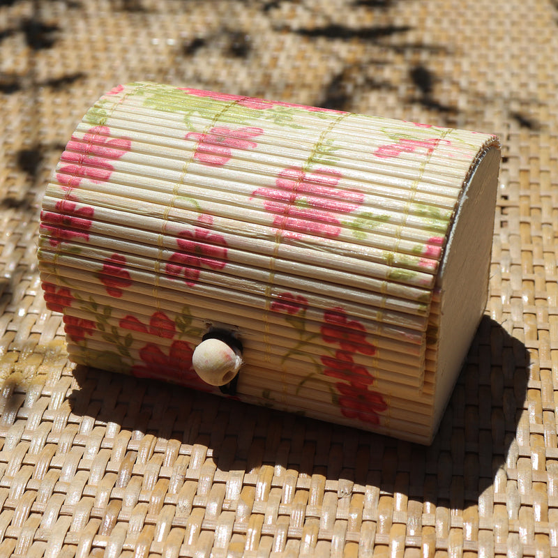 Pop Up Vintage Bamboo Pink Orchid Gift Box