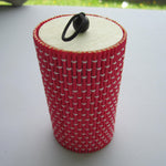 Unique Cylinder Jewelry Bamboo Storage Box - Pink