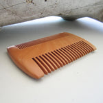 Sandalwood Men Beard Hair Comb (Narrow & Broad Teeth) - Brown