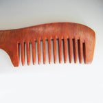 Natural Red sandalwood Comb With Short Handle