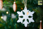 Christmas Tree Hanging Wooden Ornaments - Snowflake