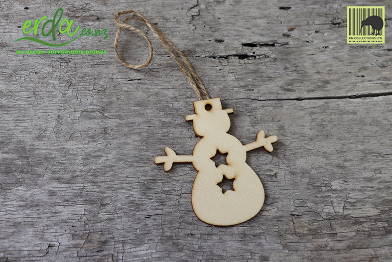 Christmas Tree Hanging Wooden Ornaments - Snow Baby