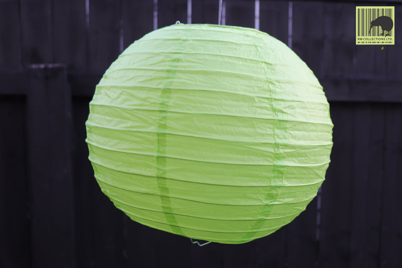Decorative Paper Lanterns - Light Green