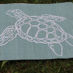 Jute Folder Turtle (Sea Green) - Medium