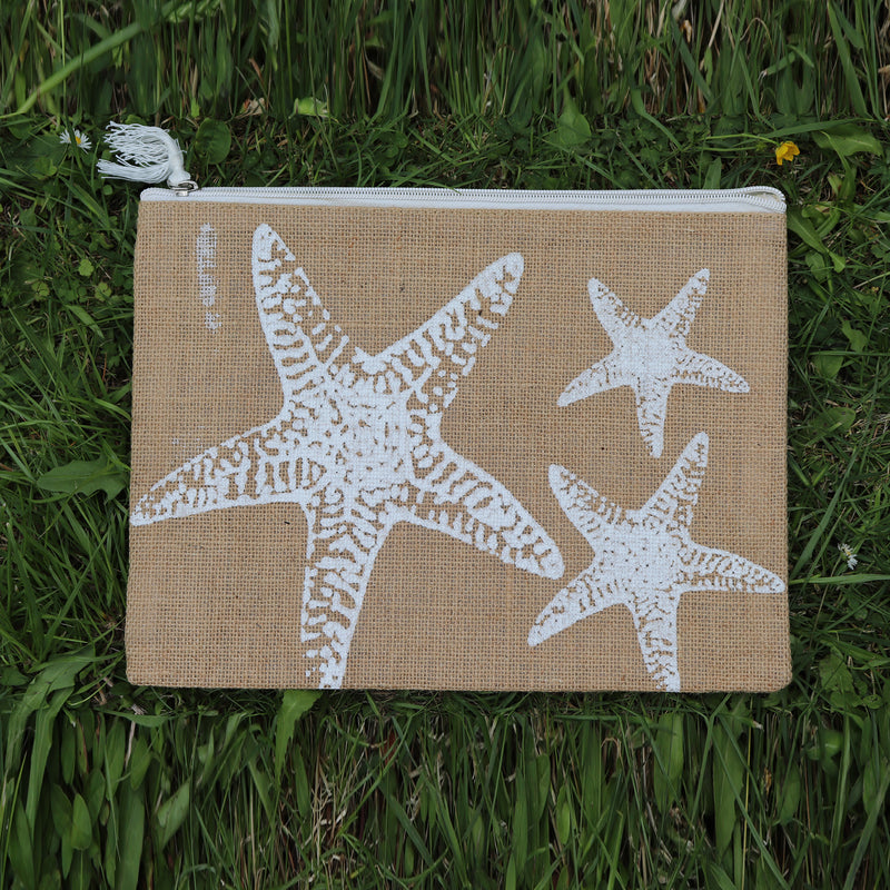 Jute Folder Starfish (Khakhi) - Medium