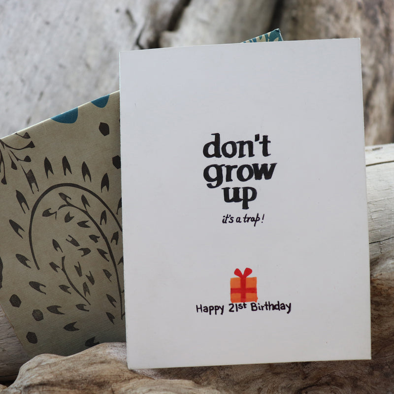 Handmade Birthday card - 21st Birthday greeting card