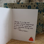 Handmade Birthday card - 21st Birthday greeting card