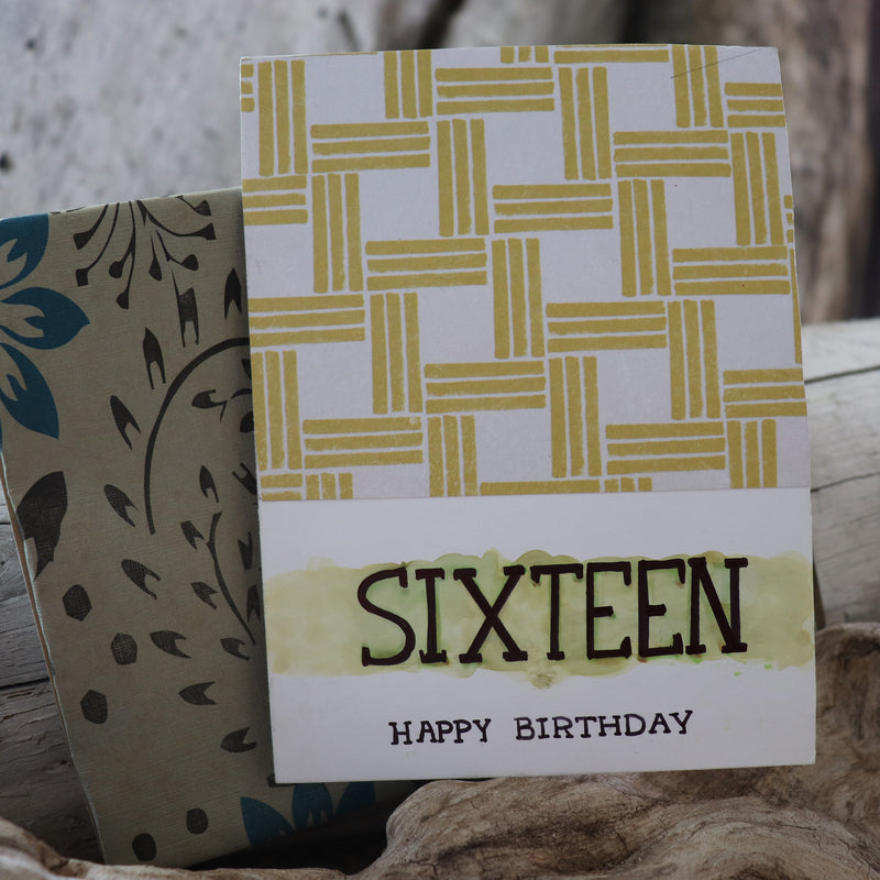 Handmade Birthday card - 16 Birthday greeting card