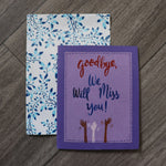 Handmade Corporate card - Goodbye - We Will Miss You greeting card 3