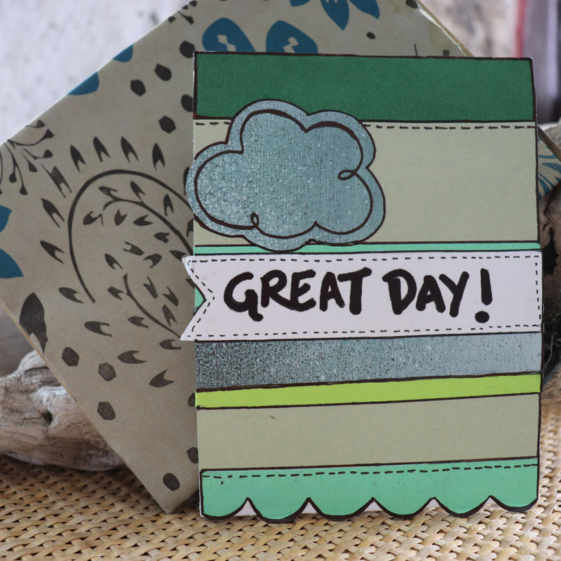 Handmade Corporate card - Great Day & Goodbye greeting card 4