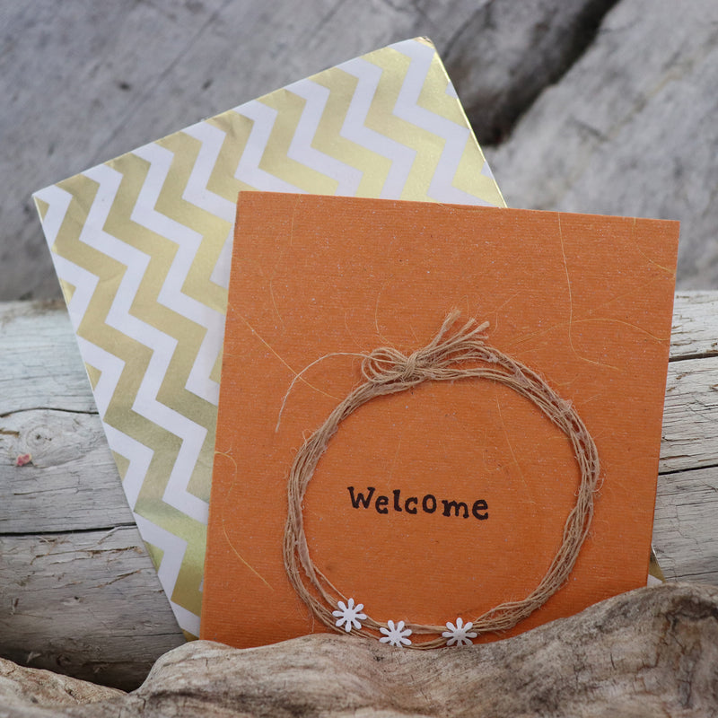 Handmade Expressions card - Welcome greeting card 2