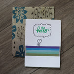 Handmade Expressions card - Hello greeting card 13