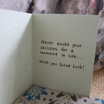Handmade Expressions card - Good Luck greeting card 18