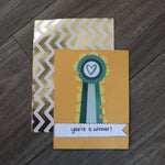 Handmade Expressions card - You're A Winner greeting card 20