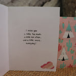 Handmade Feelings card - I Miss You greeting card