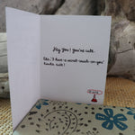 Handmade Feelings card - Crush Cute Me greeting card