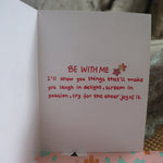 Handmade Feelings card - We Just Fit greeting card