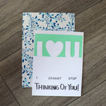 Handmade Feelings card - I Love You greeting card