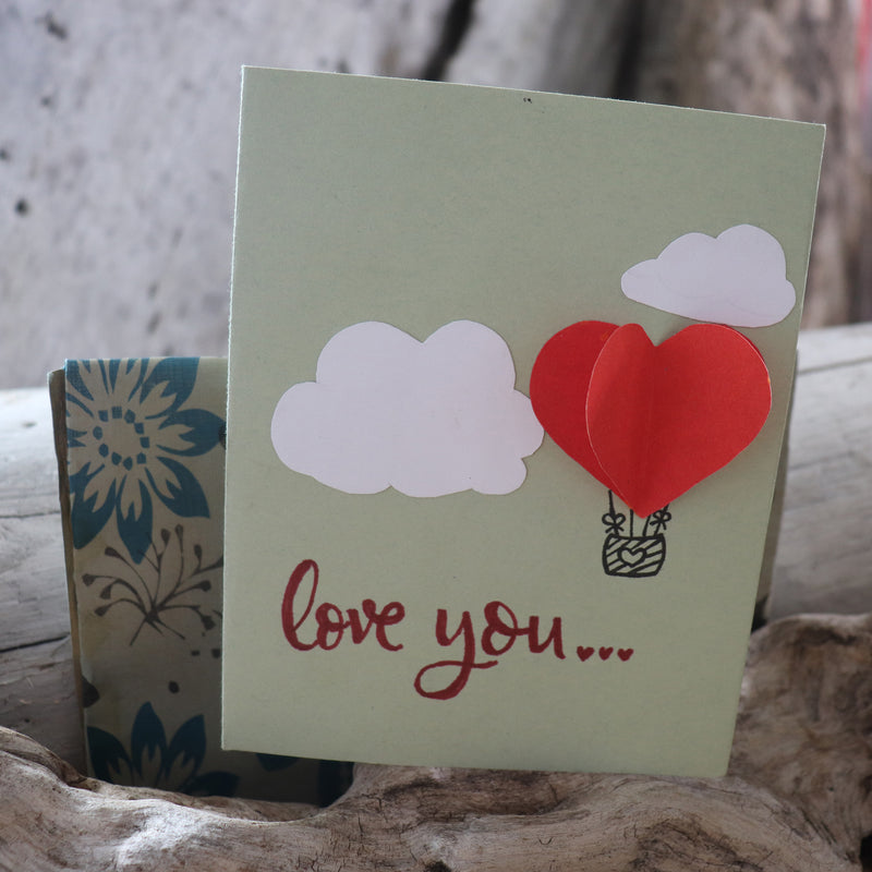 Handmade Feelings card - Love You greeting card