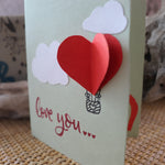 Handmade Feelings card - Love You greeting card
