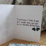 Handmade Feelings card - You Are Adorable greeting card