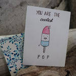 Handmade Relationships card for Dad - The cool pop