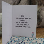 Handmade Relationships card for Dad - The cool pop