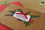 Handmade Handcrafted Christmas Bow Paper Christmas Greeting Cards